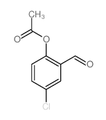 (4-chloro-2-formyl-phenyl) acetate Structure