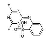 2-[(4,6-difluoro-1,3,5-triazin-2-yl)amino]benzenesulfonic acid Structure