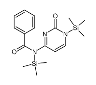 N4-benzoyl-bis(trimethylsilyl)cytosine Structure