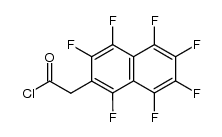 1,3,4,5,6,7,8-Heptafluor-2-chlorformylmethyl-naphthalin结构式