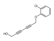 6-(2-chlorophenoxy)hexa-2,4-diyn-1-ol结构式