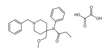 N-[1-benzyl-4-(methoxymethyl)piperidin-4-yl]-N-phenylpropanamide,oxalic acid Structure