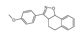 3-(4-methoxyphenyl)-3a,4,5,9b-tetrahydrobenzo[g][1,2]benzoxazole Structure