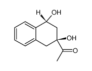 1-((2S,4R)-2,4-Dihydroxy-1,2,3,4-tetrahydro-naphthalen-2-yl)-ethanone结构式