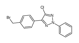 4-[4-(bromomethyl)phenyl]-5-chloro-2-phenyltriazole结构式
