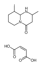 2,9-Dimethyl-octahydro-pyrido[1,2-a]pyrimidin-4-one; compound with (Z)-but-2-enedioic acid Structure