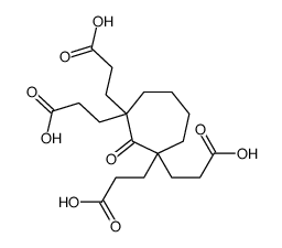 3-[1,3,3-tris(2-carboxyethyl)-2-oxocycloheptyl]propanoic acid Structure