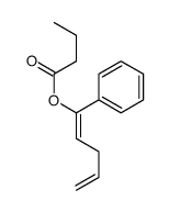 1-phenylpenta-1,4-dienyl butanoate Structure