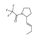 Pyrrolidine, 2-(1Z)-1-butenyl-1-(trifluoroacetyl)- (9CI) structure