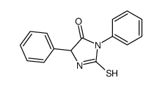 3,5-diphenyl-2-sulfanylideneimidazolidin-4-one结构式