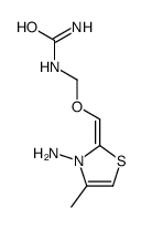 (3-amino-4-methyl-1,3-thiazol-2-ylidene)methoxymethylurea结构式