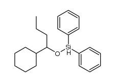 (1-cyclohexylbutoxy)diphenylsilane结构式