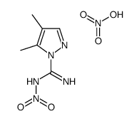 4,5-dimethyl-N'-nitropyrazole-1-carboximidamide,nitric acid Structure