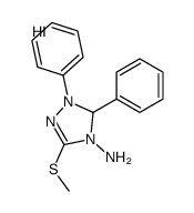 3-methylsulfanyl-1,5-diphenyl-1,5-dihydro-1,2,4-triazol-1-ium-4-amine,iodide Structure