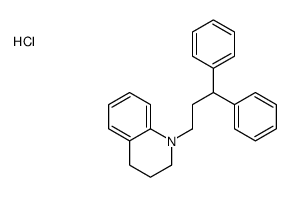 1-(3,3-diphenylpropyl)-3,4-dihydro-2H-quinoline,hydrochloride结构式