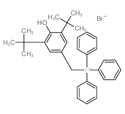 (4-hydroxy-3,5-ditert-butyl-phenyl)methyl-triphenyl-phosphanium structure