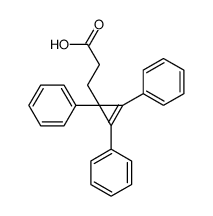 3-(1,2,3-triphenylcycloprop-2-en-1-yl)propanoic acid Structure