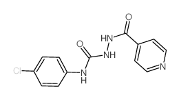 3-(4-chlorophenyl)-1-(pyridine-4-carbonylamino)urea结构式