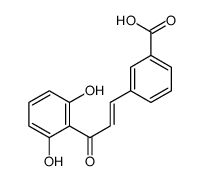 3-[3-(2,6-dihydroxyphenyl)-3-oxoprop-1-enyl]benzoic acid Structure