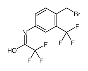 N-[4-(bromomethyl)-3-(trifluoromethyl)phenyl]-2,2,2-trifluoroacetamide结构式