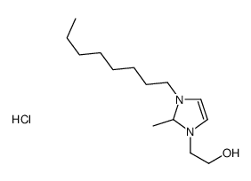 2-(2-methyl-3-octyl-1,2-dihydroimidazol-1-ium-1-yl)ethanol,chloride Structure