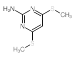 2-Pyrimidinamine,4,6-bis(methylthio)- Structure