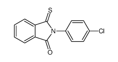 2-(4-chlorophenyl)-3-sulfanylideneisoindol-1-one结构式