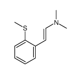 N,N-dimethyl-2-(2-methylsulfanylphenyl)ethenamine结构式