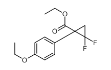 ethyl 1-(4-ethoxyphenyl)-2,2-difluorocyclopropane-1-carboxylate Structure