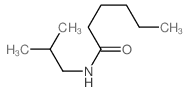 Hexanamide,N-(2-methylpropyl)- Structure