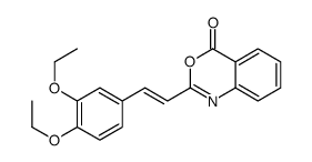 2-[2-(3,4-diethoxyphenyl)ethenyl]-3,1-benzoxazin-4-one结构式