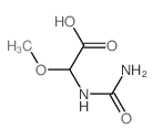 Acetic acid,[(aminocarbonyl)amino]methoxy- (9CI) structure