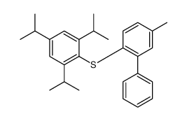 2-(4-methyl-2-phenylphenyl)sulfanyl-1,3,5-tri(propan-2-yl)benzene Structure