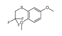 1,4-dimethoxy-2-(2,2,2-trifluoroethylsulfanyl)benzene结构式