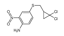 4-[(2,2-dichlorocyclopropyl)methylsulfanyl]-2-nitroaniline Structure