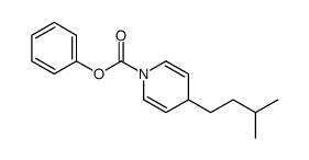 phenyl 4-(3-methylbutyl)-4H-pyridine-1-carboxylate结构式