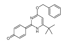 4-(6-tert-butyl-4-phenylmethoxy-1H-pyrimidin-2-ylidene)cyclohexa-2,5-dien-1-one结构式