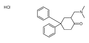 N,N-Dimethyl-2-aminomethyl-4,4-diphenylcyclohexanone hydrochloride Structure