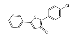 2-(4-chloro-phenyl)-5-phenyl-thiazole 3-oxide Structure