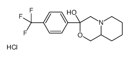 3-[4-(trifluoromethyl)phenyl]-4,6,7,8,9,9a-hexahydro-1H-pyrido[2,1-c][1,4]oxazin-3-ol,hydrochloride Structure