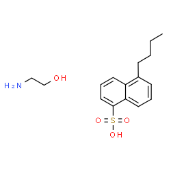 5-butylnaphthalene-1-sulphonic acid, compound with 2-aminoethanol (1:1)结构式