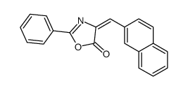 4-(naphthalen-2-ylmethylidene)-2-phenyl-1,3-oxazol-5-one Structure