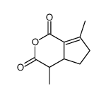4,4a,5,6-Tetrahydro-4,7-dimethylcyclopenta[c]pyran-1,3-dione结构式