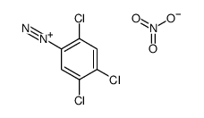 2,4,5-trichlorobenzenediazonium,nitrate Structure