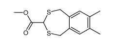 7,8-Dimethyl-1,5-dihydro-benzo[e][1,3]dithiepine-3-carboxylic acid methyl ester结构式