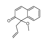 1-methoxy-1-prop-2-enylnaphthalen-2-one Structure