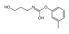 (3-methylphenyl) N-(3-hydroxypropyl)carbamate Structure