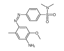 4-[(4-amino-5-methoxy-o-tolyl)azo]-N,N-dimethylbenzenesulphonamide Structure