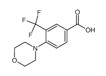 4-morpholino-3-(trifluoromethyl)benzoic acid结构式