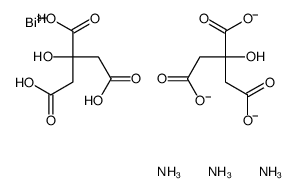 triazanium,bismuth,2-hydroxypropane-1,2,3-tricarboxylate结构式